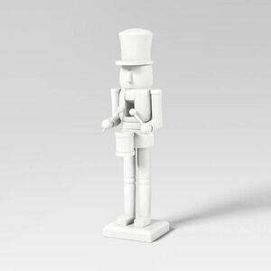 14" Wood‎ Decorative Christmas Nutcracker White - Target Wondershop 2023